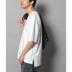 tシャツ 「上品な素材感」シルケットスリット半袖Tシャツ メンズ