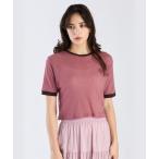 tシャツ シアーリンガーTシャツ レディース