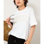 tシャツ リフレクションプリントTシャツ レディース