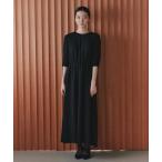 ワンピース ライトシフォンミドルスリーブワンピース「ブラックフォーマル対応:自宅洗濯可」冠婚葬祭 礼服 喪服 入学式 卒業式 七五三 お宮参り「清涼裏