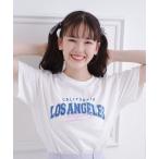 ショッピング韓国子供服 tシャツ 接触冷感 カレッジロゴTシャツ キッズ 子供服 女の子