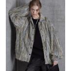 シャツ 「SERACE」Loose stripe shaggy shirt / ルーズストライプシャギーシャツ メンズ レディース