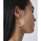 ピアス パールフープピアス レディース