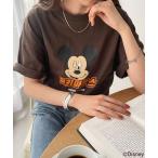 「Disney」 半袖Tシャツ「Discoatコラボ」 FREE ブラウン レディース