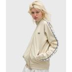 「FRED PERRY」 ジップアップブルゾン M オートミール レディース