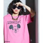 「Disney」 半袖Tシャツ L ピンク レディース