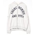 「Abercrombie&Fitch」 ジップアップパーカー S グレー メンズ