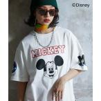 「Disney」 半袖Tシャツ L オフホワイト レディース
