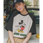 「Disney」 半袖Tシャツ「mono-martコラボ」 FREE ブラック レディース
