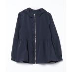 「Pierrot」 ジップアップブルゾン L ネイビー レディース