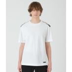 tシャツ ショルダーチェックハニカムTシャツ メンズ