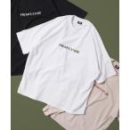 tシャツ 限定展開 リラックスフィット 刺繍ロゴ クルーネック Tシャツ メンズ レディース
