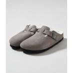 「BIRKENSTOCK」 フラットサンダル 39 グレー レディース