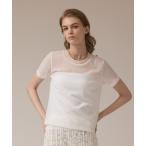 tシャツ シアーカットトップ レディース