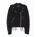 「DIESEL」 ライダースジャケット SMALL ブラック レディース
