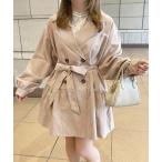[apres jour] тренчкот свободный свет бежевый женский 