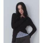 ショッピング2way カーディガン 2WAYリブカーディガン レディース