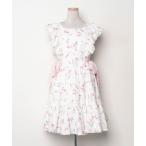 「mellfy memory」 花柄ノースリーブワンピース M ホワイト レディース