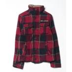 ショッピングホリスター 「Hollister」 チェック柄ブルゾン S レッド メンズ