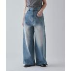 ジーンズ デニム デニムパンツ ワイドデニム レディース
