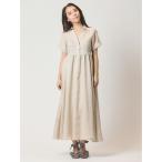 ワンピース FRONT BUTTON LINEN OP