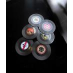 ♪ 6枚セット ヴィンテージ レコード型 ドリンク コースター