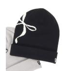 ニット帽 ニットキャップ ニューエラ ニット帽 リボン レディース