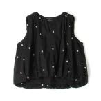 ブラウス シャツ 「別注」ne Quittez pas BLACK DOUBLE ORGANZA トップス レディース