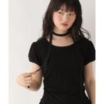 tシャツ タイ付きレースカットTEE 578283 レディース