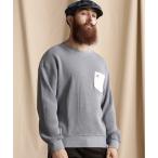 「schott」 長袖Tシャツ M ブルーグレー メンズ