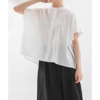 ブラウス シャツ Cielタックショルダースタンドカラーシャツ レディース