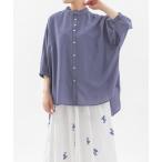 ブラウス シャツ Cloche COOL ローン6分袖シアーシャツ レディース