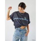 tシャツ スティッチデザインプリントTee レディース