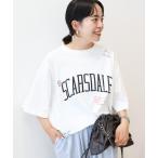 tシャツ 総柄ロゴ Tシャツ レディース
