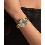 腕時計 「OLIVIA BURTON/オリビアバートン」クラシックス - 32mm クラシック スワール セージ グリーン サンレイ ゴールド ブレス