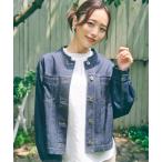 ブルゾン アウター 「芸能人着用/親子コーデ」メッシュデニムブルゾン レディース