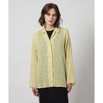 ブラウス シャツ 「Steven Alan」シフォン ジャガード シャツ レディース
