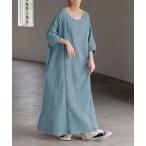 ワンピース わたあめダブルガーゼ 綿100% ワンピース 「着丈が選べる」