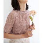 ブラウス シャツ 「日比谷花壇」フリル衿シフォンブラウス レディース