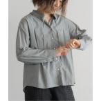 ショッピングローン ブラウス シャツ 綿ナイロンローン　2WAYフリルブラウス レディース