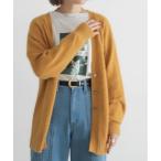 カーディガン フォックスナイロン　ミドル丈カーデ レディース