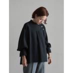 ブラウス シャツ 綿ローンドビー　ハイネックブラウス レディース