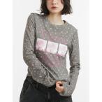 ショッピング花柄 tシャツ グランジワッフルロンT 花柄 レディース