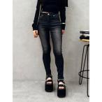 ショッピングスキニー ジーンズ デニム デニムパンツ ヴィンテージライクストレッチスキニーデニムパンツ レディース