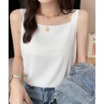 キャミソール カラー3種類スクエアネックキャミソール