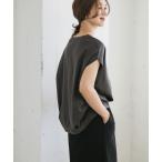 tシャツ コットンバックタックフレンチプルオーバー レディース