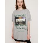 tシャツ PHOTO LOGO 2SIZE T/SH フォト ロゴ ツーサイズ ティーシャツ 半袖 夏服 レディース