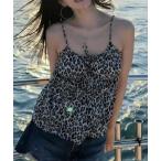 キャミソール ヒョウ柄 キャミソール