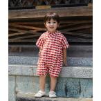 浴衣 「リンクコーデ」選べる2柄ベビー甚平 キッズ 子供 男の子 女の子
