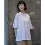 tシャツ スワイー天竺スパンコールサークル刺繍Tシャツ レディース